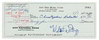 (MUSICIANS.) Group of 68 uncashed checks, each Signed by a music producer or executive, some signed with an ink stamp, mostly from prod